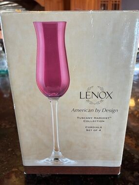 NIB Lenox Tuscany Harvest Collection Cordial set- Set of 4